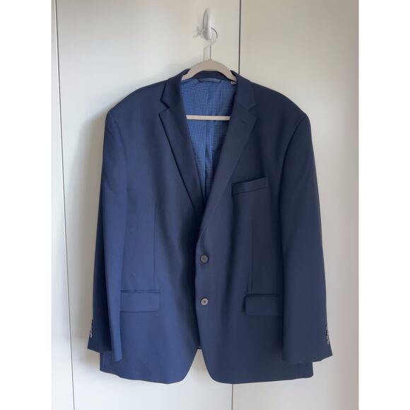 Men's Michael Kors Navy Suit Jacket/Blazer/Sportscoat Size 48R Business - Picture 1 of 8